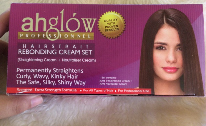 Hair Rebonding with Ahglow Professionel Hairstrait Rebonding Cream Set Review